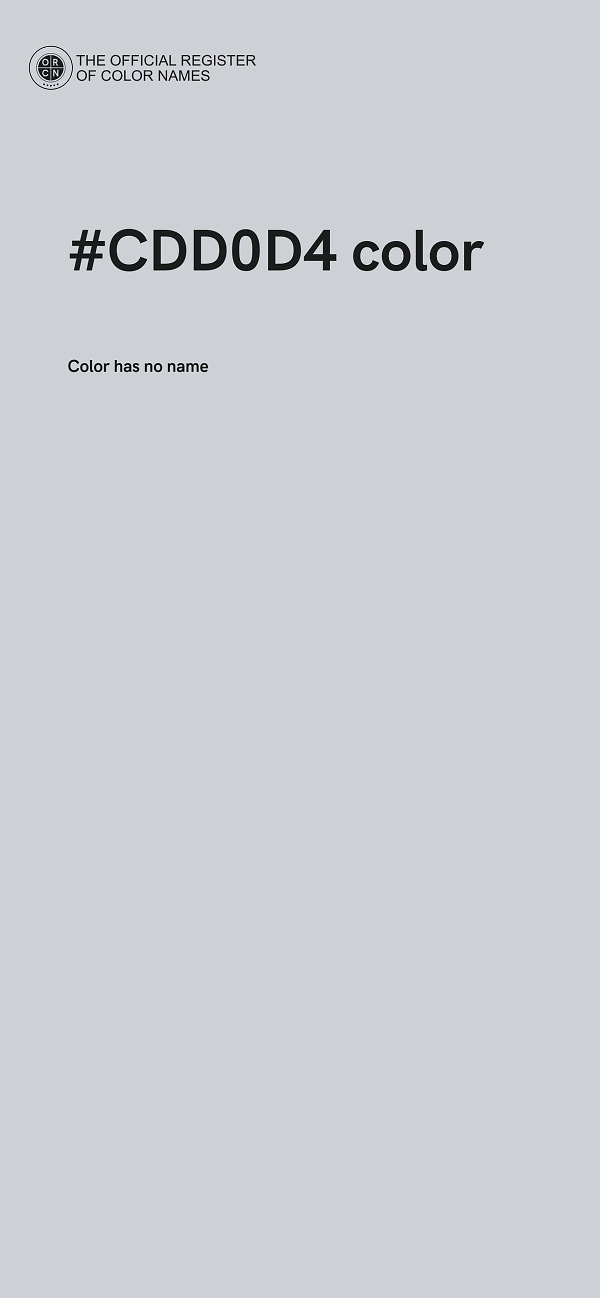 #CDD0D4 color image