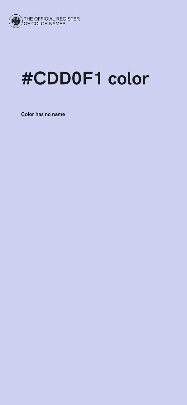 #CDD0F1 color image