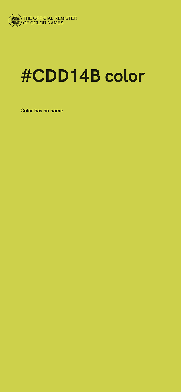 #CDD14B color image