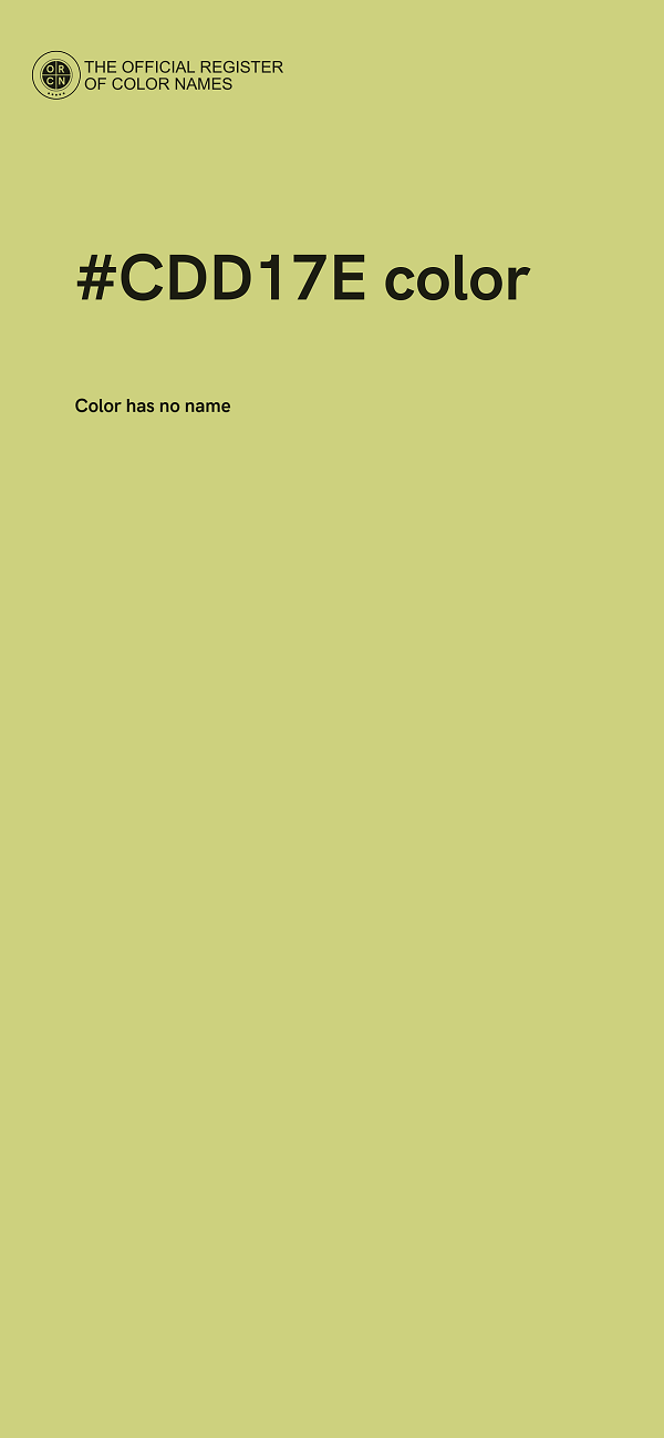 #CDD17E color image