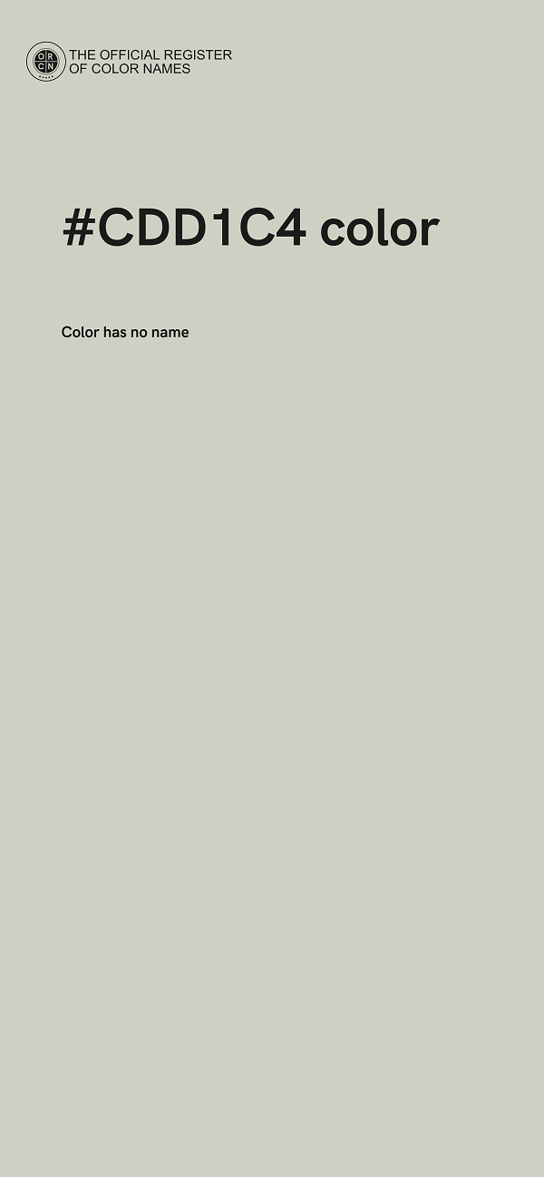 #CDD1C4 color image