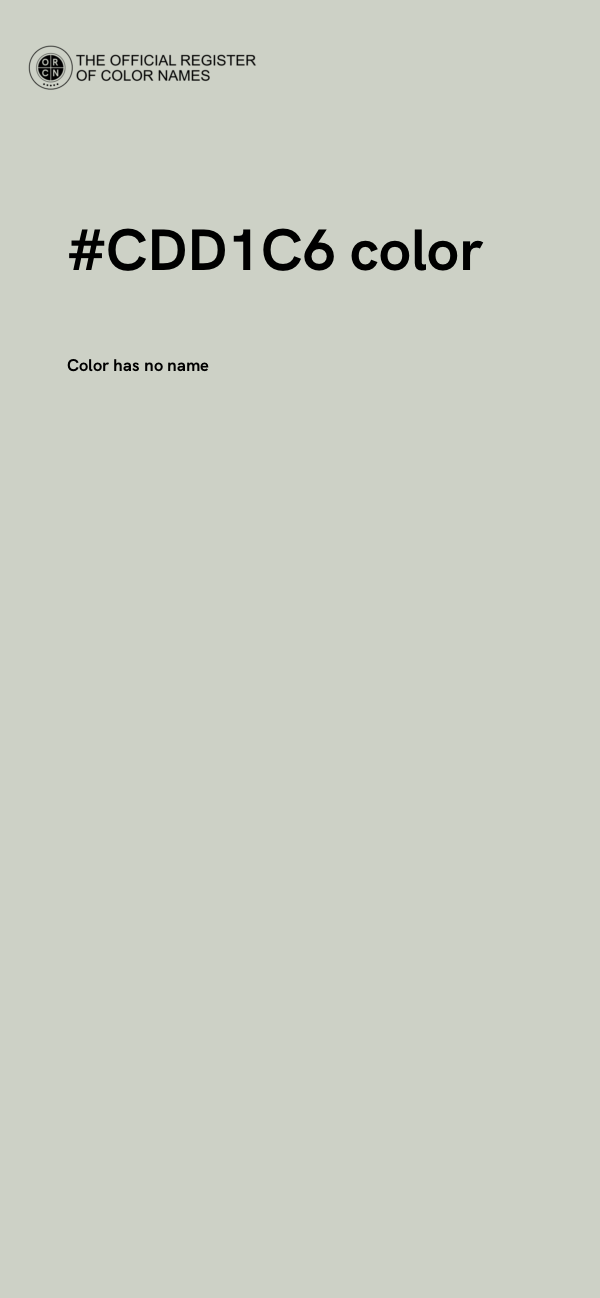 #CDD1C6 color image