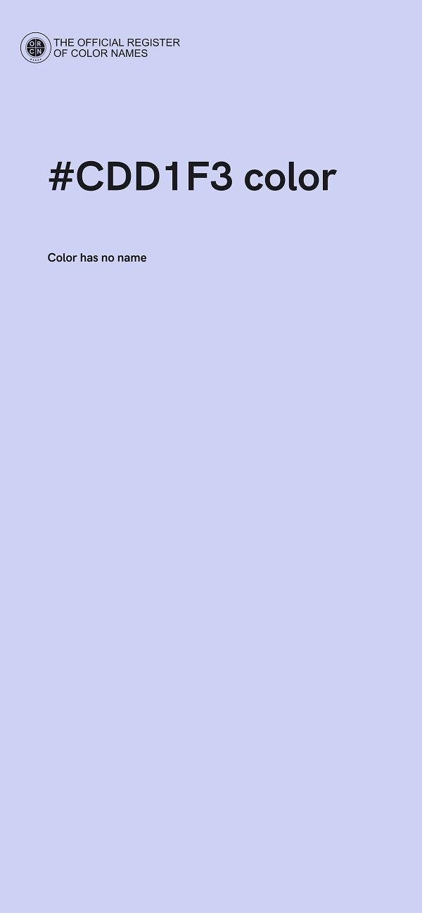 #CDD1F3 color image