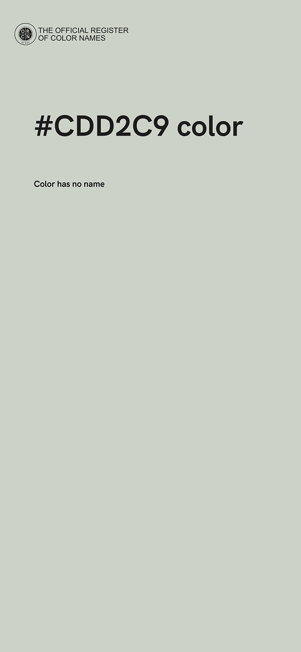 #CDD2C9 color image