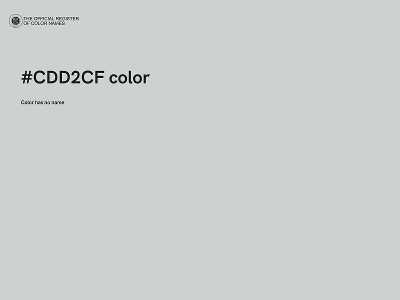 #CDD2CF color image