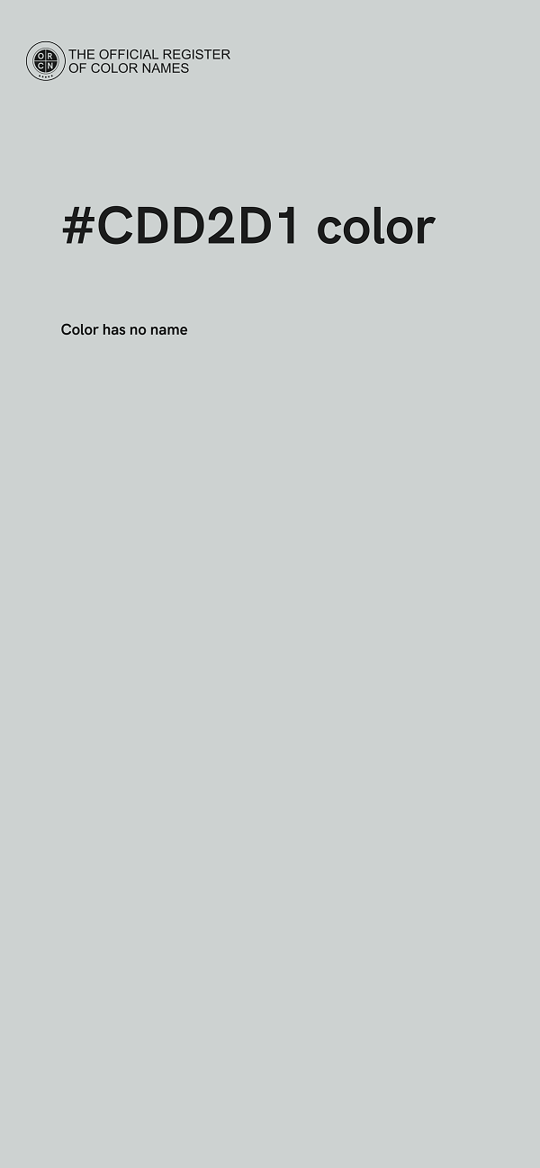 #CDD2D1 color image