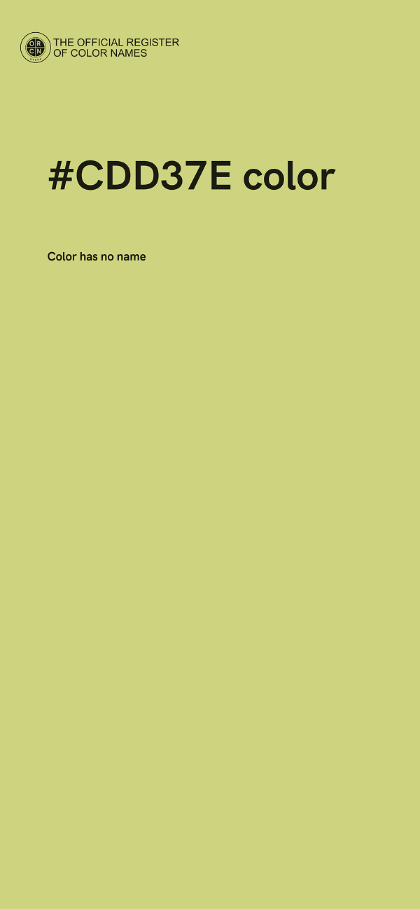 #CDD37E color image