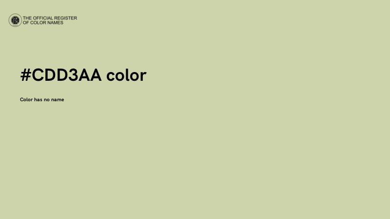 #CDD3AA color image