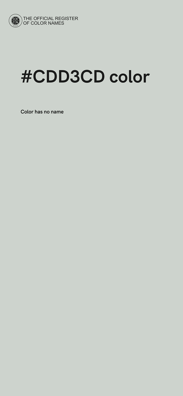 #CDD3CD color image