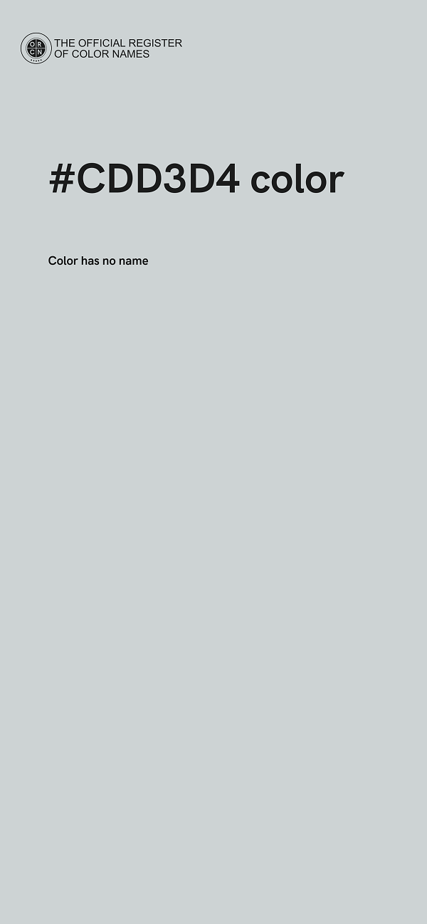 #CDD3D4 color image