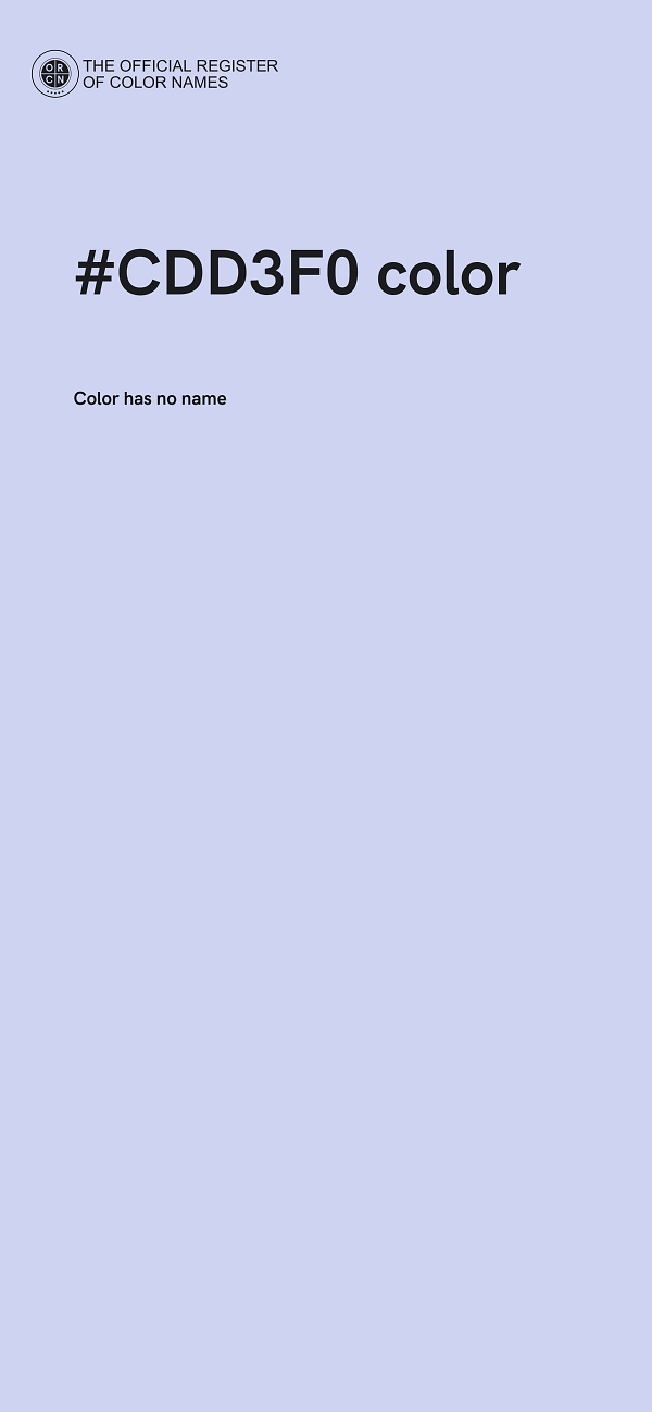 #CDD3F0 color image