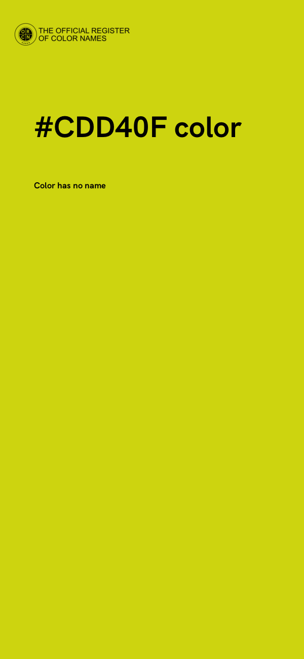 #CDD40F color image