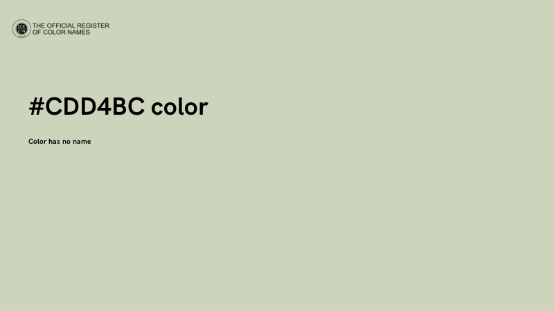 #CDD4BC color image