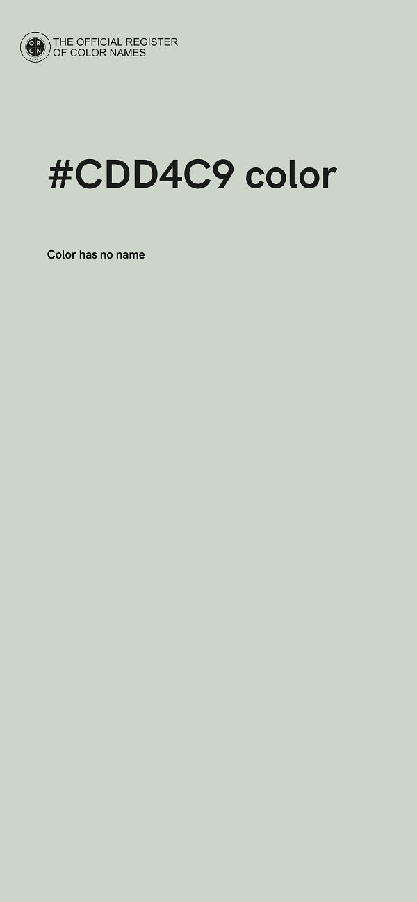 #CDD4C9 color image
