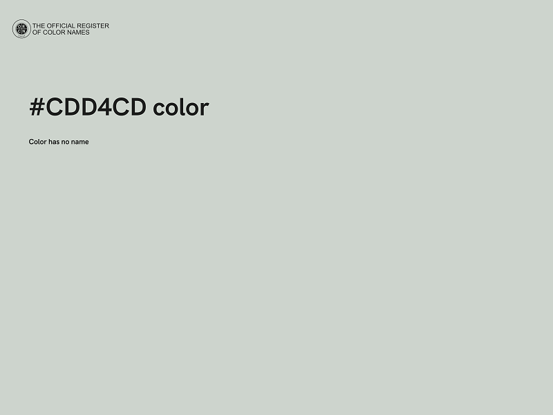 #CDD4CD color image