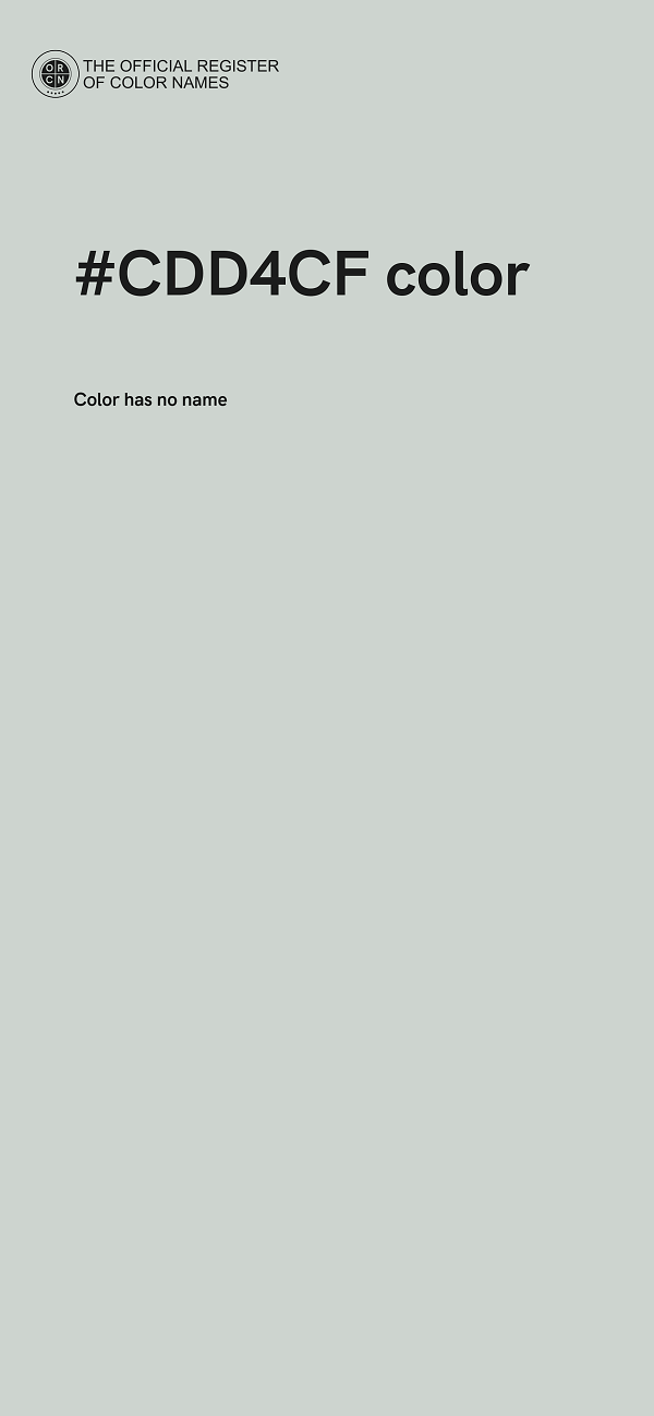 #CDD4CF color image
