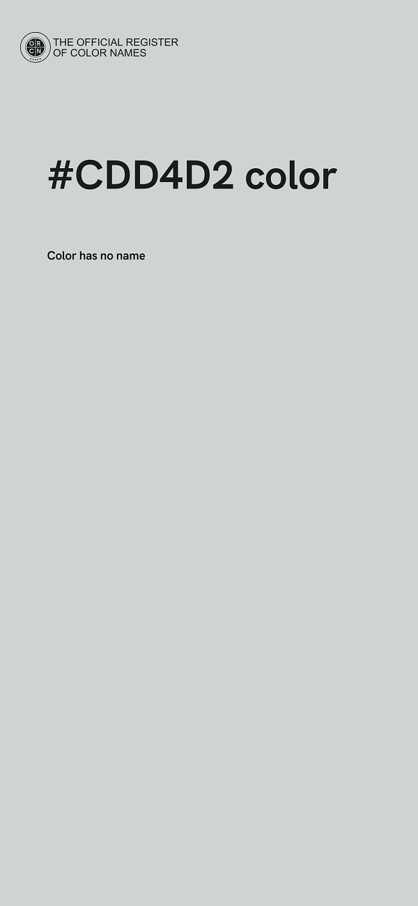 #CDD4D2 color image