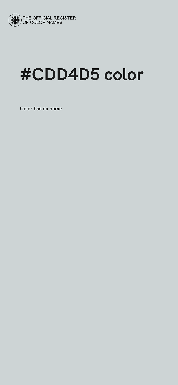 #CDD4D5 color image