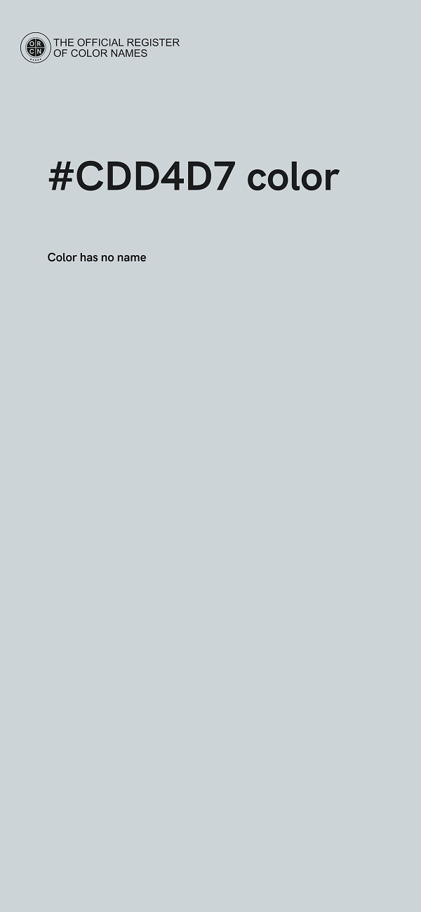 #CDD4D7 color image