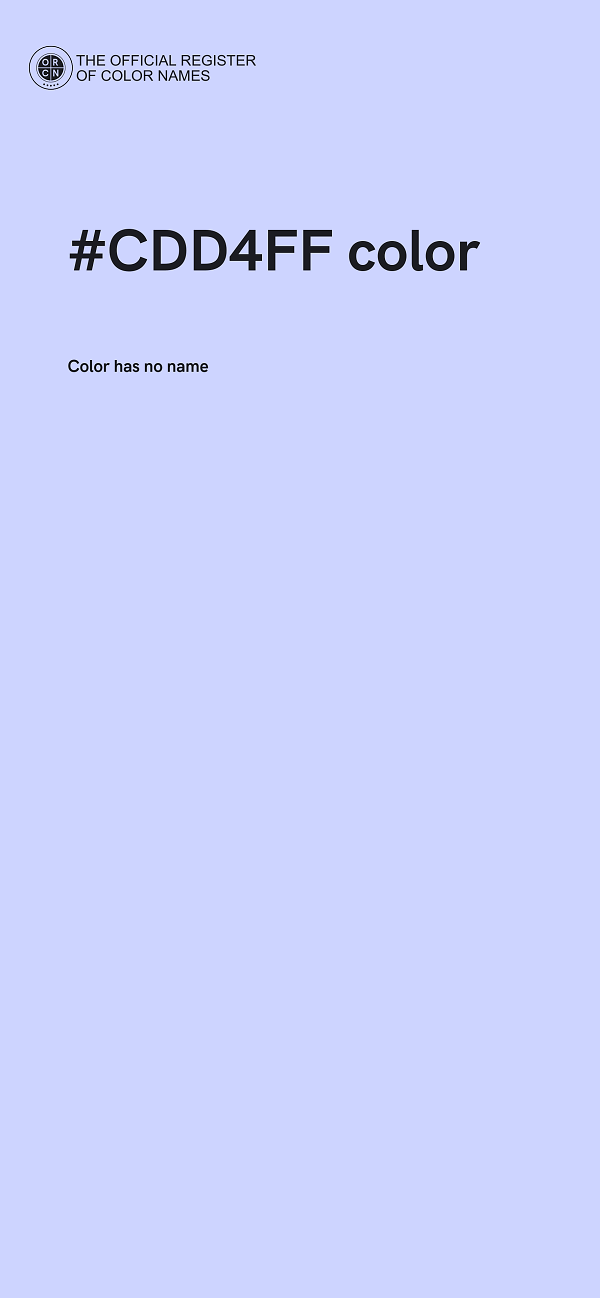 #CDD4FF color image