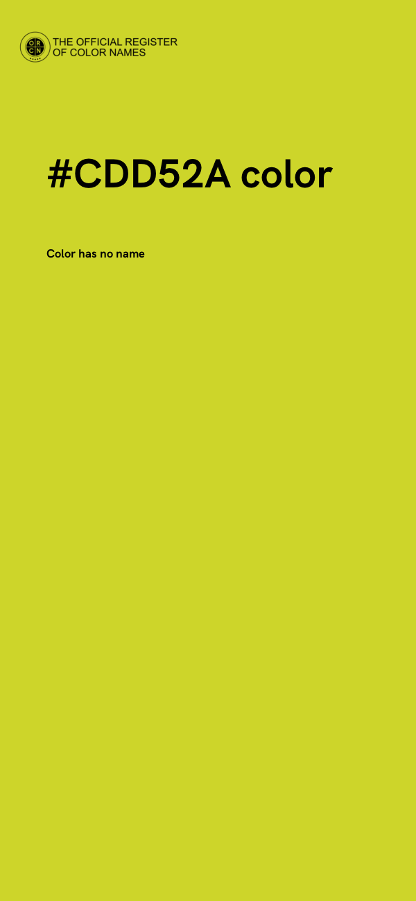 #CDD52A color image