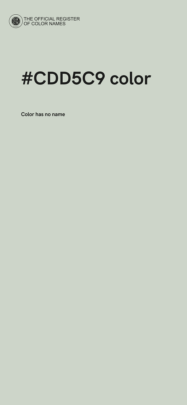 #CDD5C9 color image