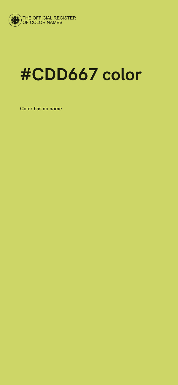 #CDD667 color image