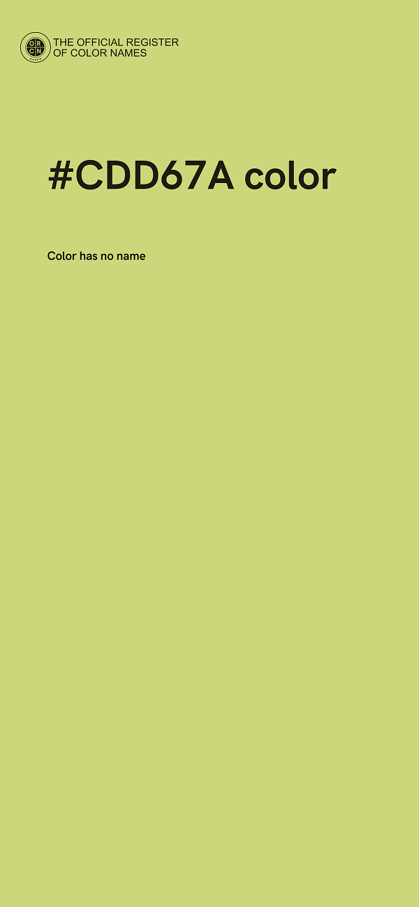 #CDD67A color image
