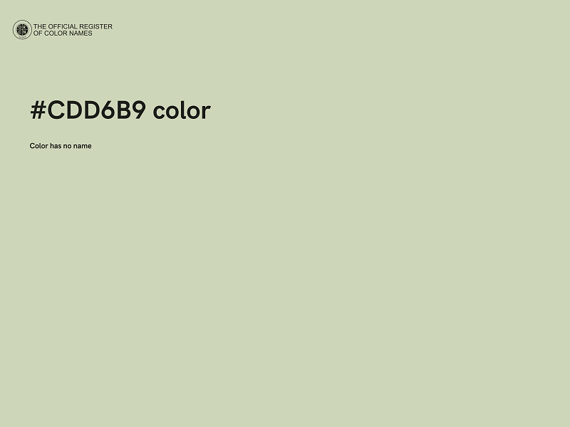 #CDD6B9 color image