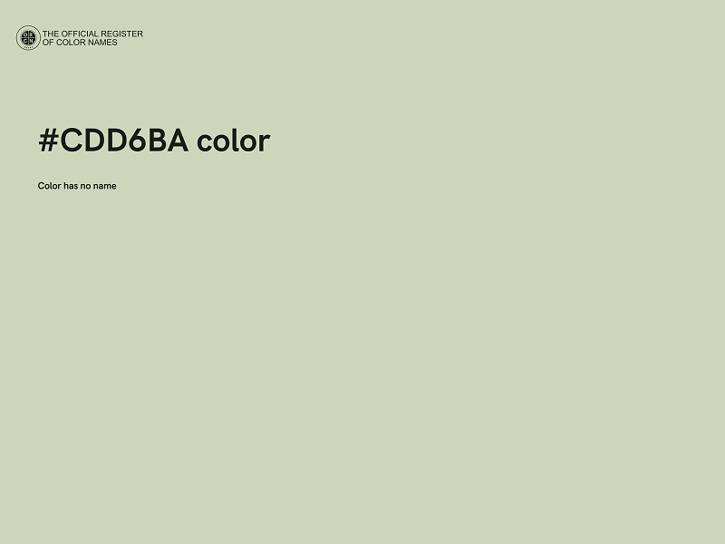 #CDD6BA color image