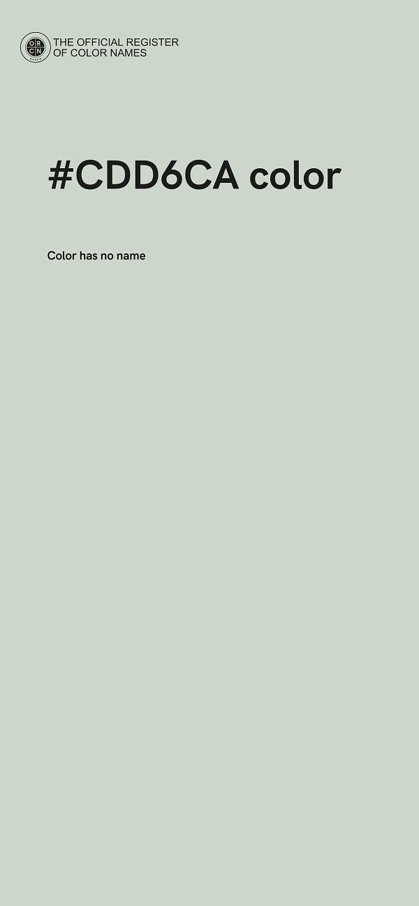 #CDD6CA color image
