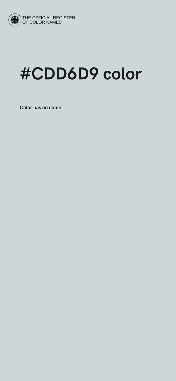 #CDD6D9 color image