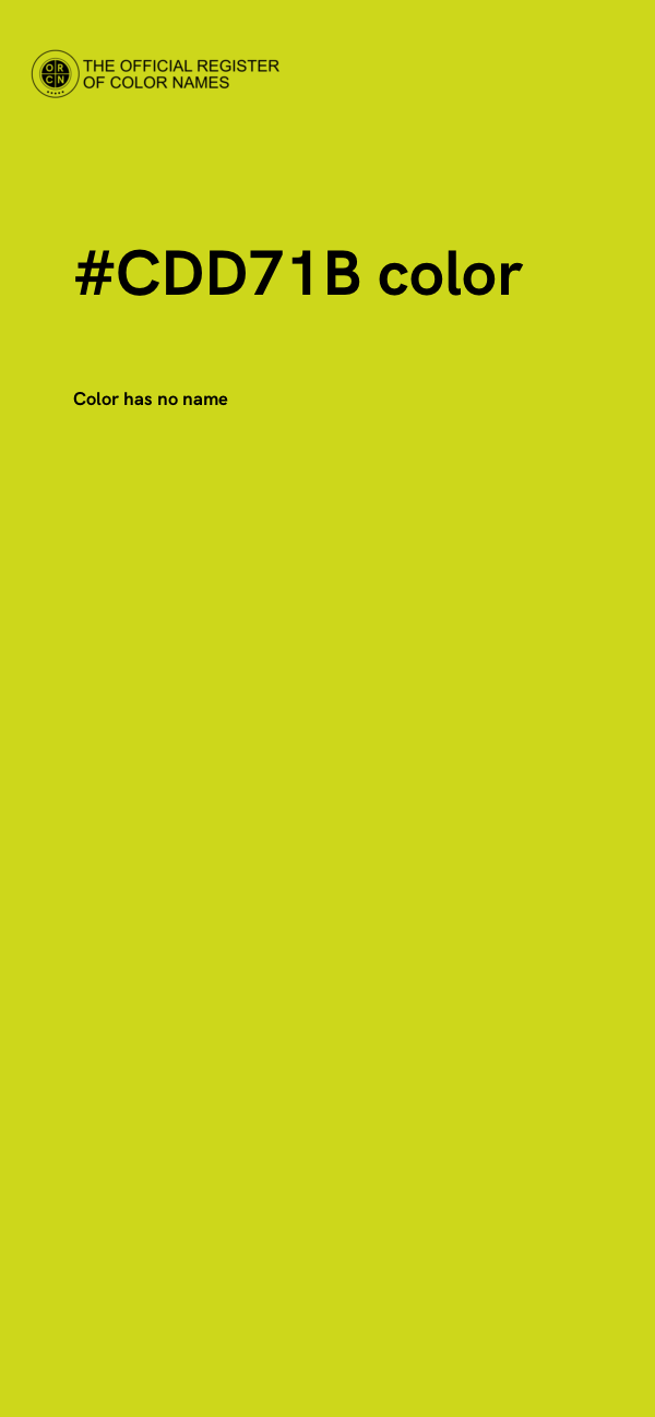 #CDD71B color image
