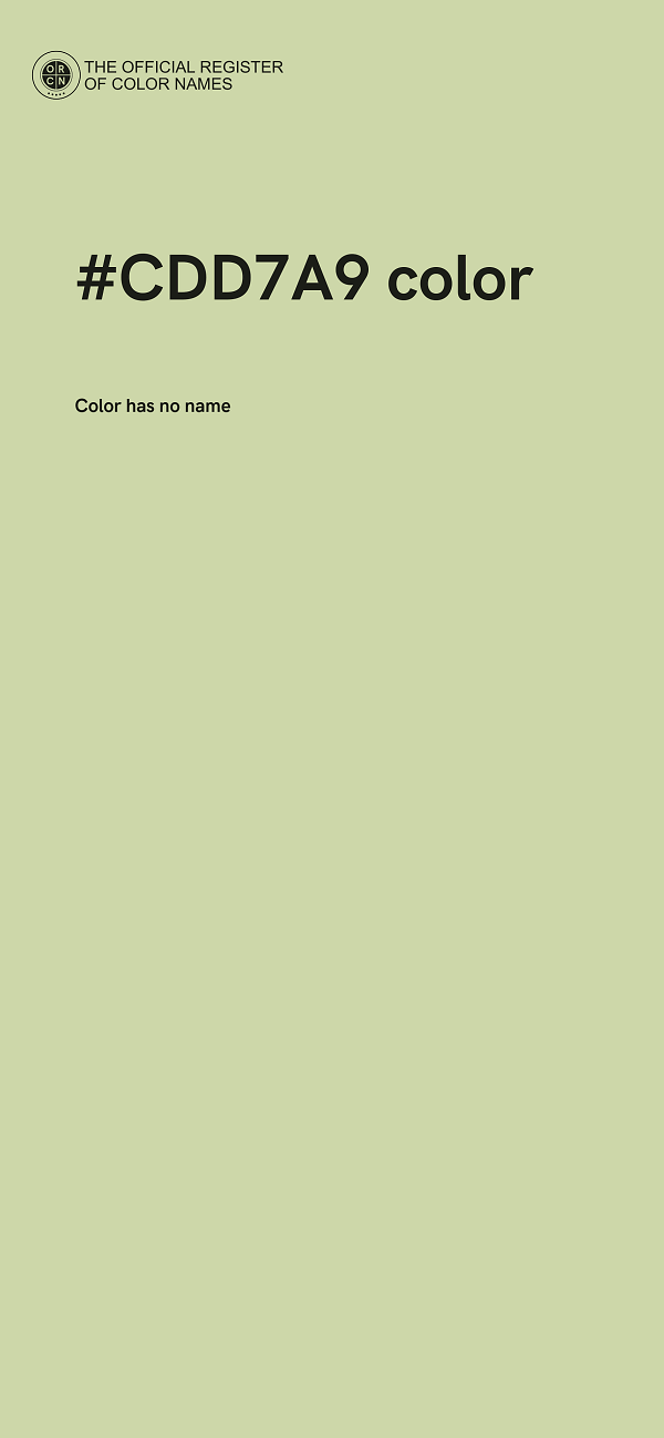 #CDD7A9 color image