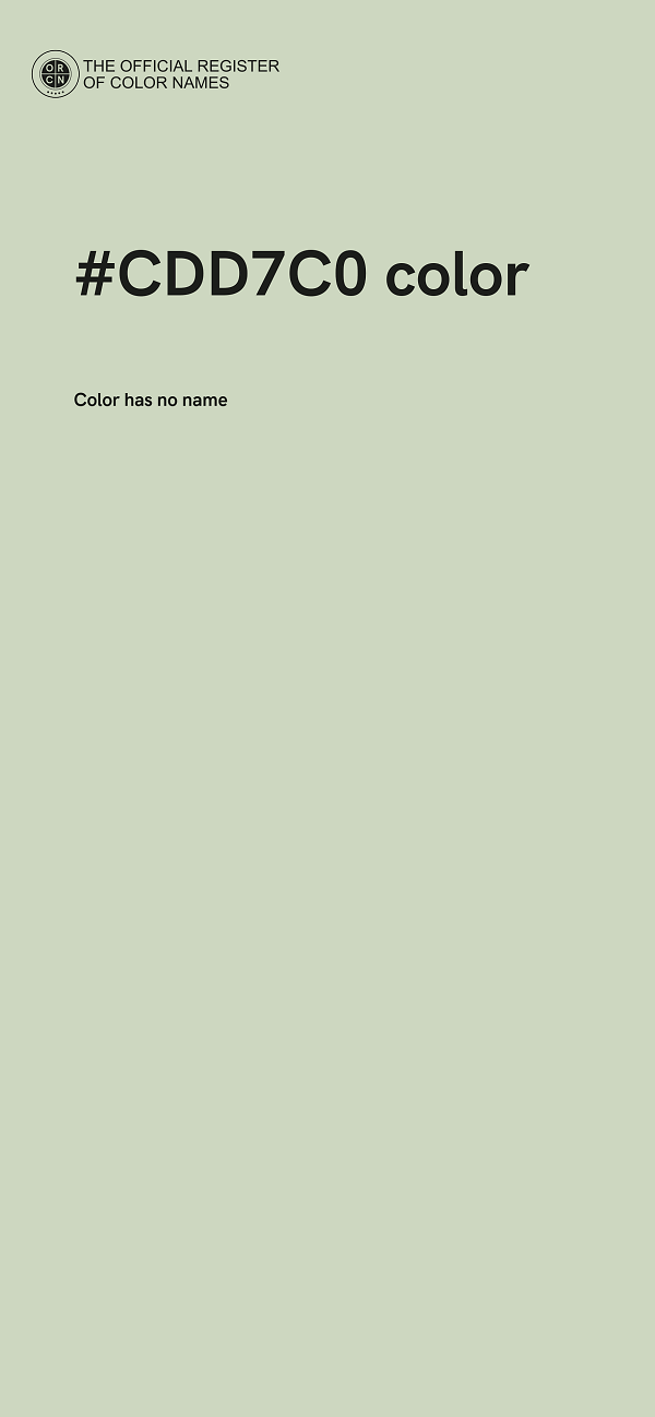 #CDD7C0 color image