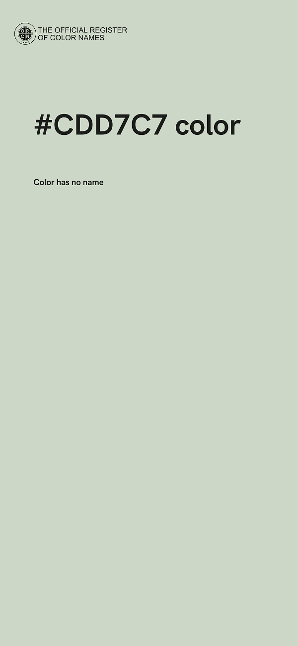 #CDD7C7 color image
