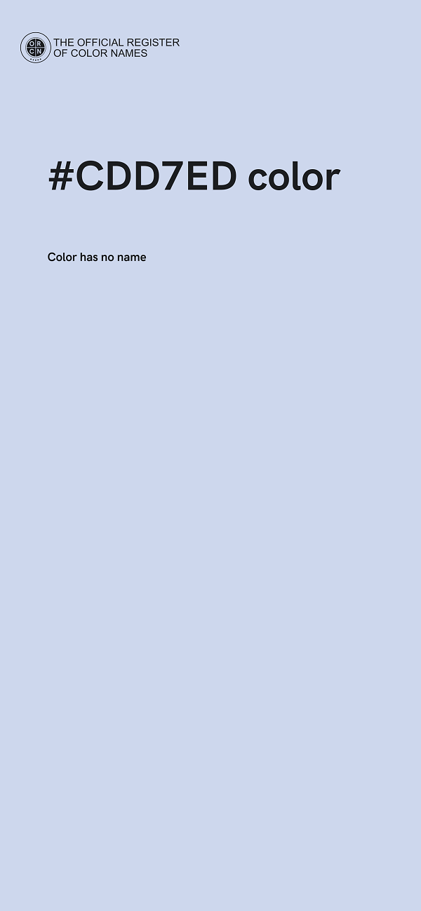 #CDD7ED color image
