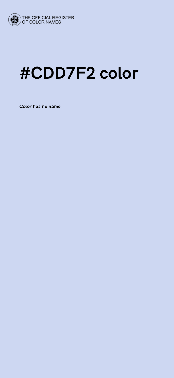 #CDD7F2 color image