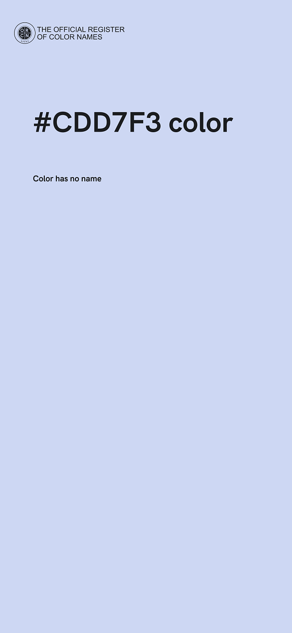 #CDD7F3 color image