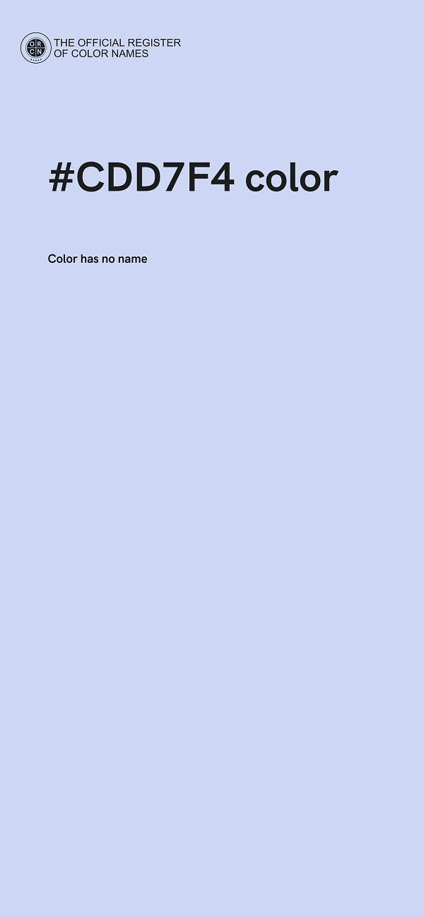 #CDD7F4 color image