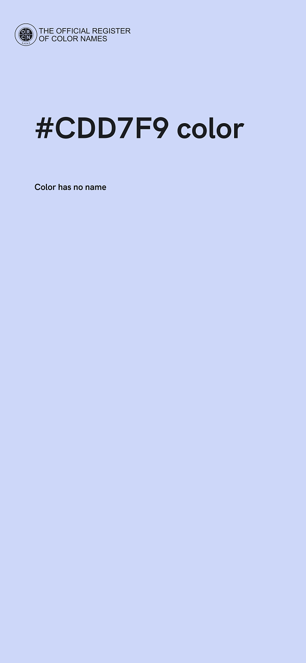 #CDD7F9 color image