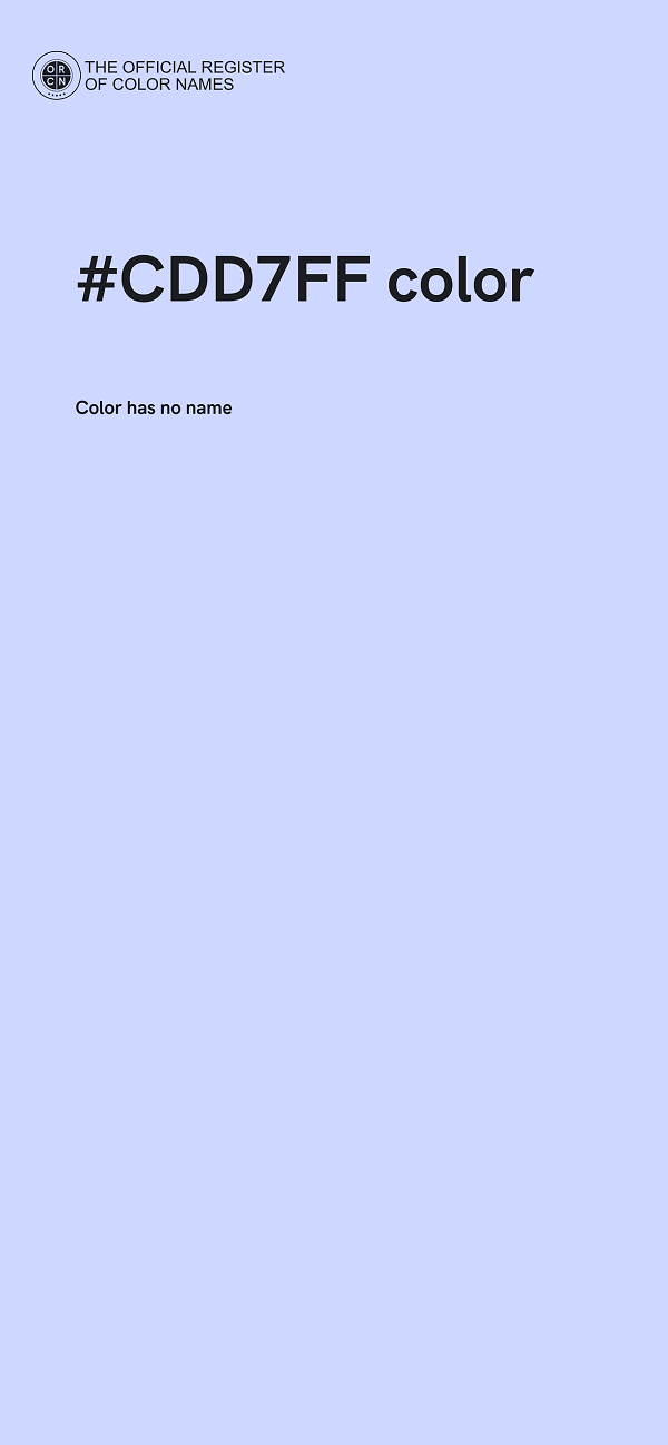 #CDD7FF color image