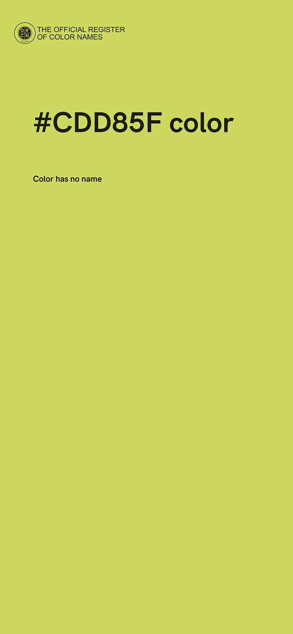 #CDD85F color image