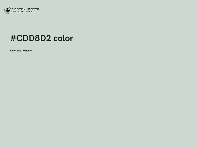 #CDD8D2 color image