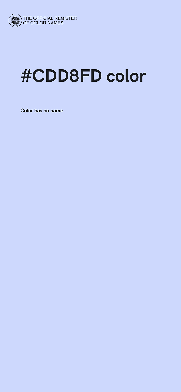 #CDD8FD color image