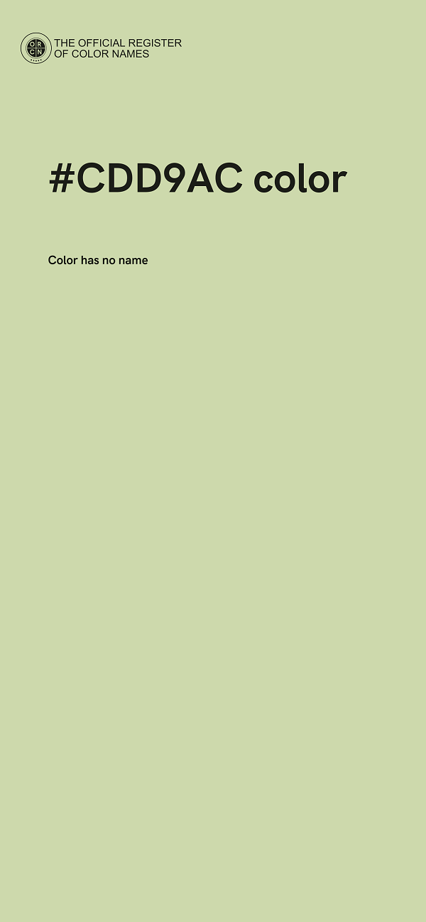 #CDD9AC color image