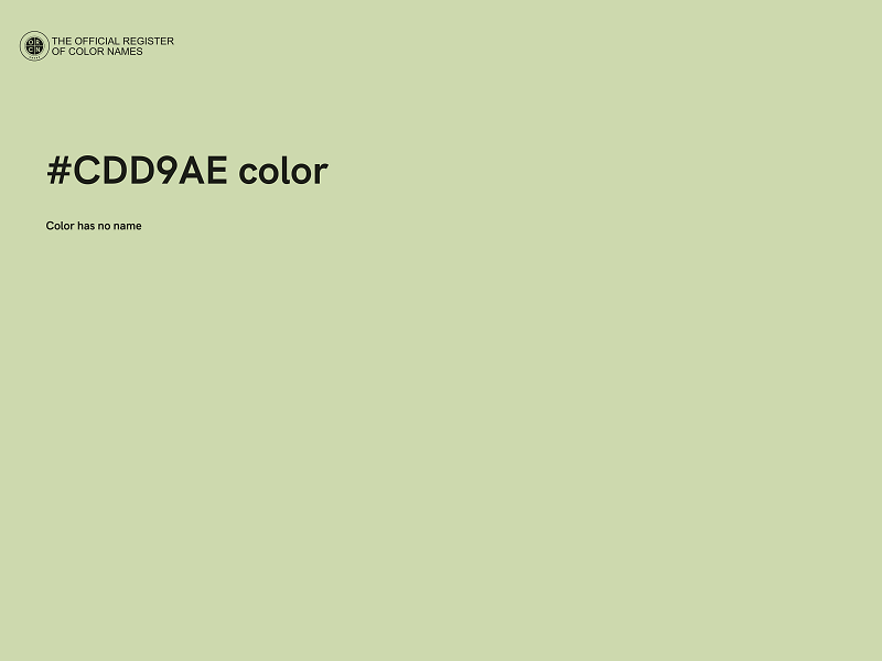 #CDD9AE color image