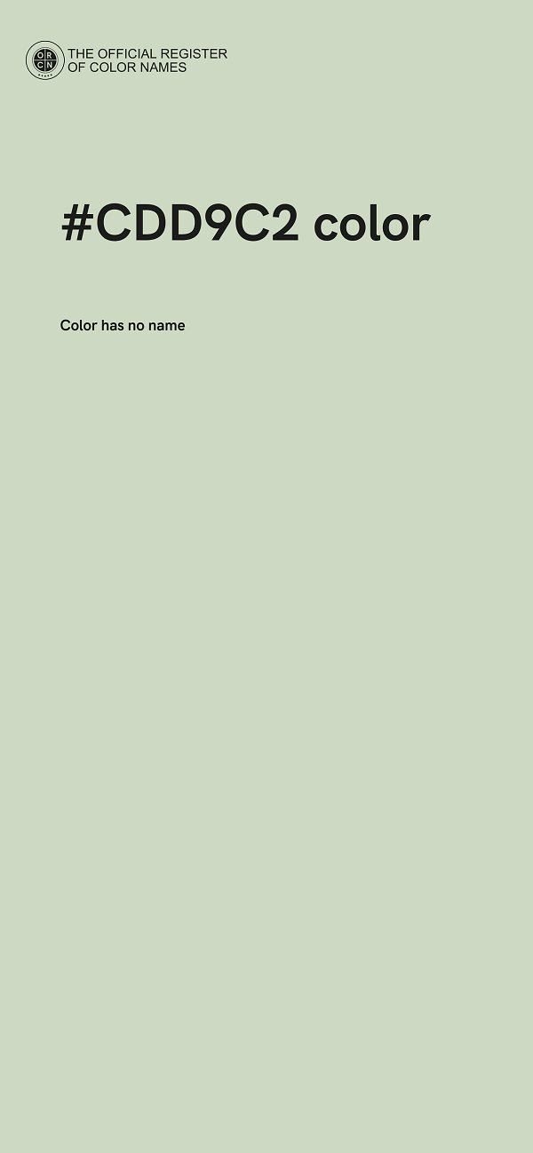 #CDD9C2 color image
