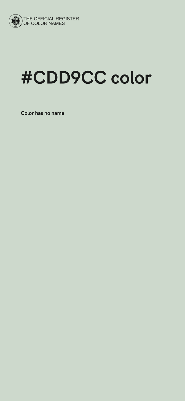 #CDD9CC color image