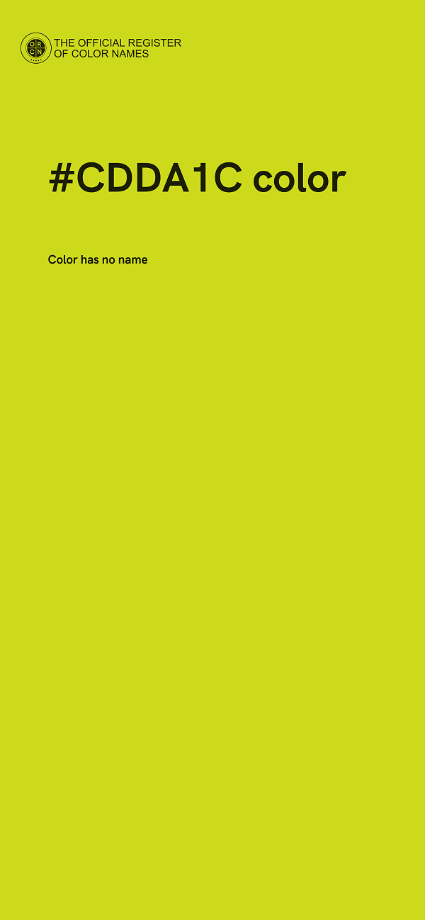 #CDDA1C color image